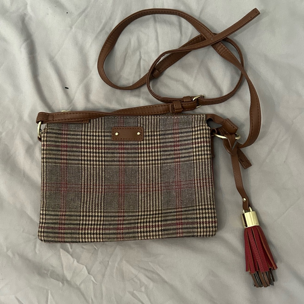 Women Plaid Crossbody Bag
